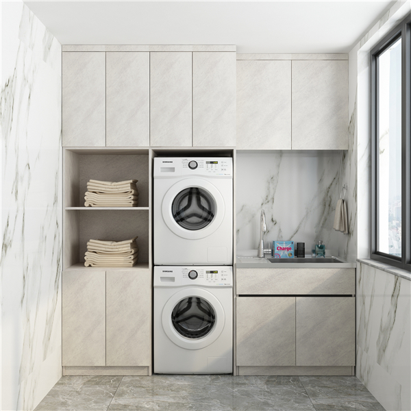Stainless Steel Laundry Cabinet'S Water Potential Layout Principle