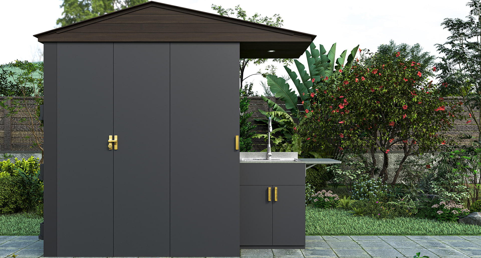 G-TC3 Large Three-door Outdoor Multi-function Tool Cabinets