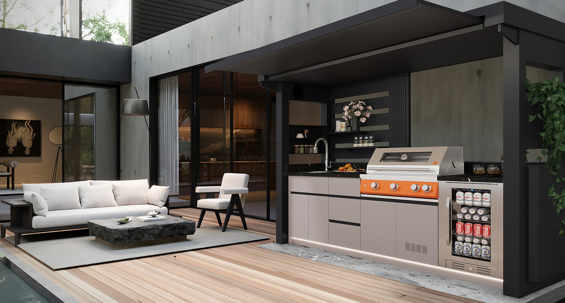 Pavilion Style BBQ Pod